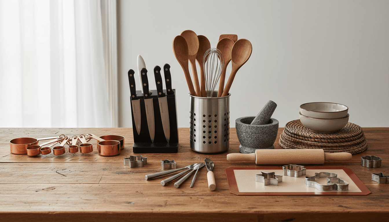 Assorted kitchen utensils